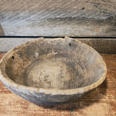 Antique Wooden Bowl