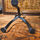Vintage Primitive Reproduction of a Wrought Iron Rush & Candle Holder