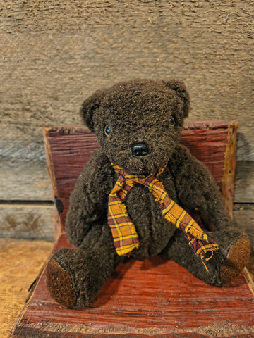 Primitive Chocolate Teddy Bear
