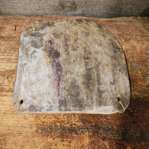 Antique Wooden plate with 3 ginger cookies