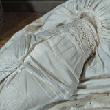 Antique 25" German Bisque/China Head Doll - Stuffed Cloth Body, Flawless Porcelain Limbs c.1890s