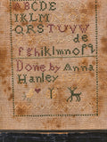 Primitive Cross Stitching with Wooden Frame