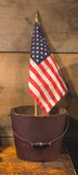 Antique Primitive Indurated Fiber Wash Bucket