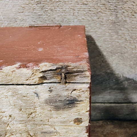 Antique Wooden Keepsakes Box