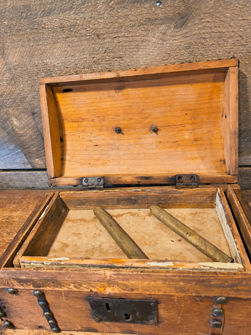 Antique Wooden Trunk