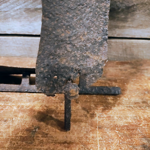 Antique 1700's Hand Wrought Iron Ice Skates.