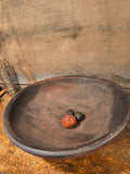 Antique Original Red Paint Wooden Bowl