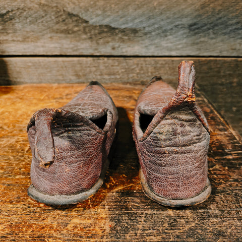 Antique Child Size Leather Moccasin