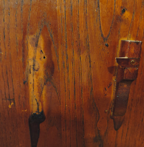 Antique Primitive Wooden Salesman Step back Cupboard