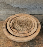Primitive Wooden Nesting Bowls