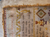 Early Sampler by Ann Watt aged 11 - 1873.