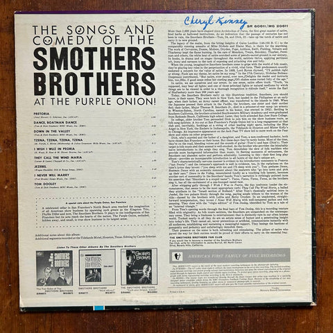 The Smothers Brothers The Songs And Comedy