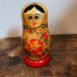 3 Vintage Russian Nesting Dolls