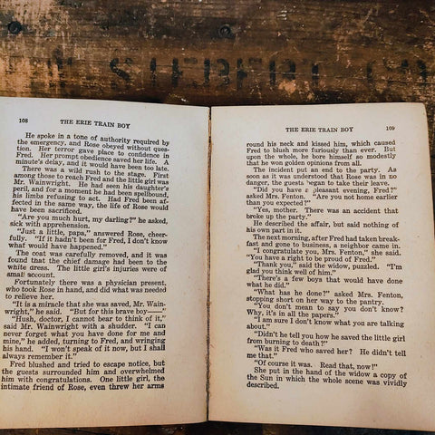 Vintage Book The Erie Train Boy