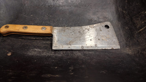 Vintage Butcher Block Knife