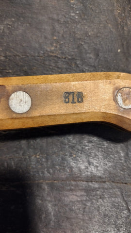 Vintage Butcher Block Knife