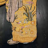 Vintage Cross Stitch Of A Asian Woman