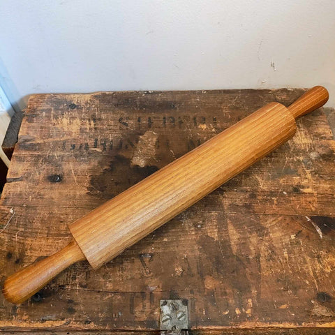 Vintage Primitive Rolling Pin Grained