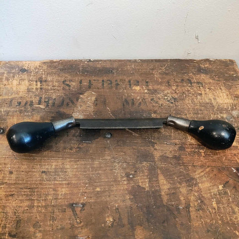Vintage Tool 10 Inch Draw With Wooden Black Handles