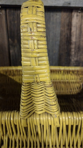 Vintage Yellow Basket