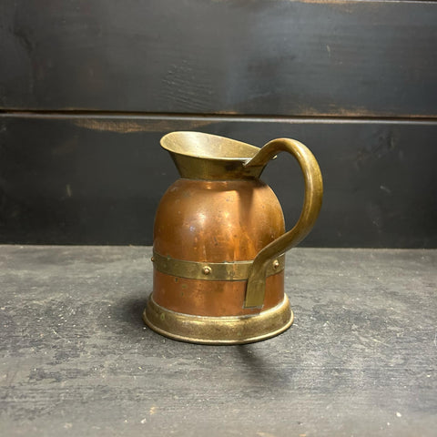 Vintage Copper & Brass Pitcher Linton Made In England
