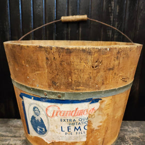 Primitive Wooden Bucket