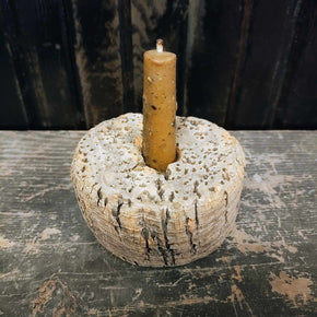 Primitive Make Do Candle Holder