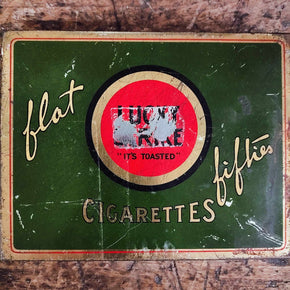 Antique Vintage Lucky Strike Cigarette Tin