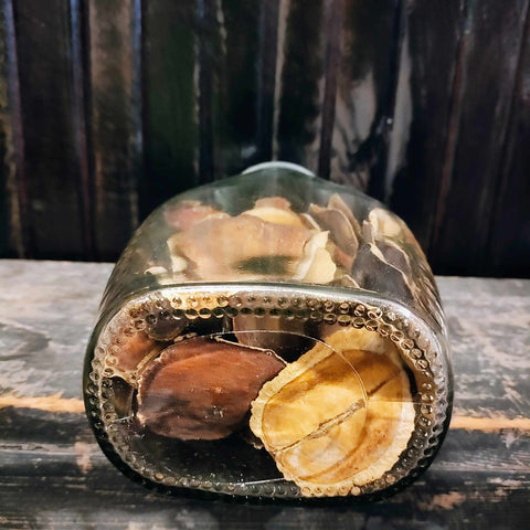 Vintage Apothecary Glass Jar With A Screen Dome Lid 2