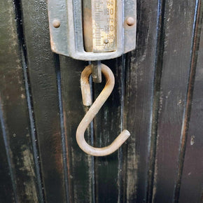 Antique Estate Gifford Wood Company Spring Meat Hanging Scale Estate 200lb Max