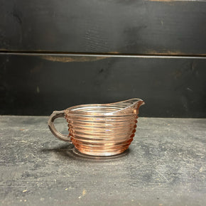 Vintage Anchor Hocking Manhattan Pink Depression Glass Creamer