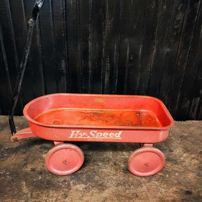 Vintage Hy-Speed Metal Red Classic Wagon