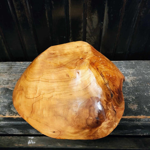 Vintage Large Hand Carved Organic Burl Wood Centerpiece