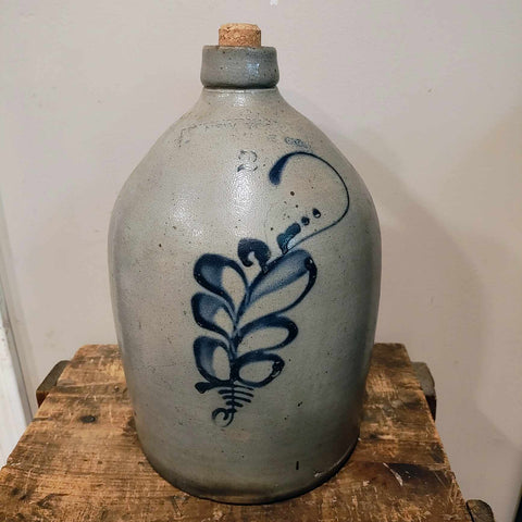 New York 2 Gallon Stoneware Jug