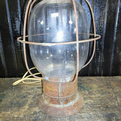 Antique Rusty Railroad Lantern