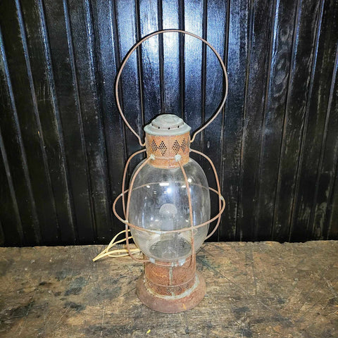 Antique Rusty Railroad Lantern