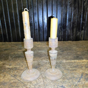 Steel Rusty Candle Holders