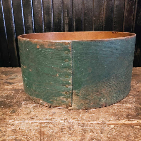 Antique Green Grain Box