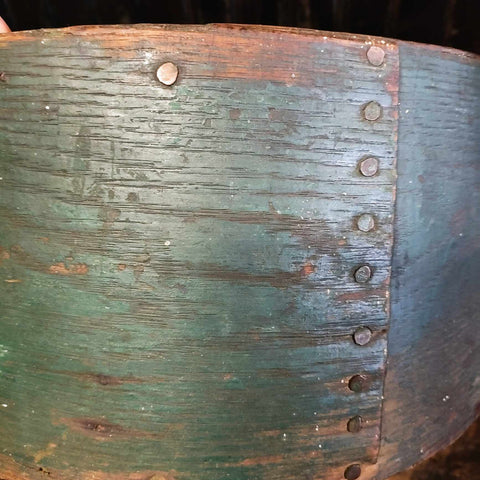 Antique Green Grain Box