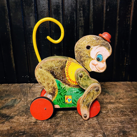 Vintage Fisher Price Monkey 1957