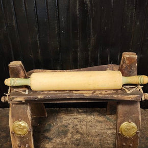 Vintage Green Handled Rolling Pin