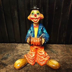 Vintage Alvarez Mexico Paper Mache Clown