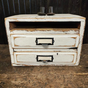 Primitive File Cabinet 2 Drawers