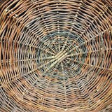 Vintage X Large Willow Handled Gather Basket/Tray