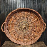 Vintage X Large Willow Handled Gather Basket/Tray