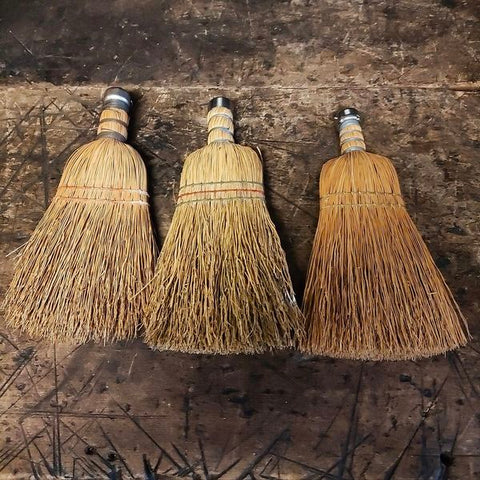 Collection of 3 Vintage Wisp Brooms
