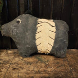 Primitive Hog, stuffed with cloth.
