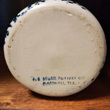 Blue And White Stoneware Spattered Pitcher