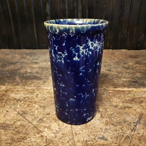 Bennington Potters Dark Blue Agate Pottery 8"