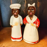 Black Americana Salt and Pepper Shakers